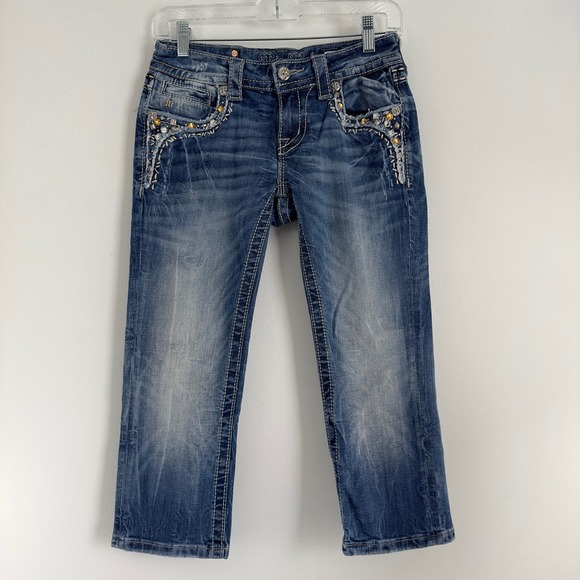 Miss‎ Me cuffed capri denim jeans - Picture 1 of 8